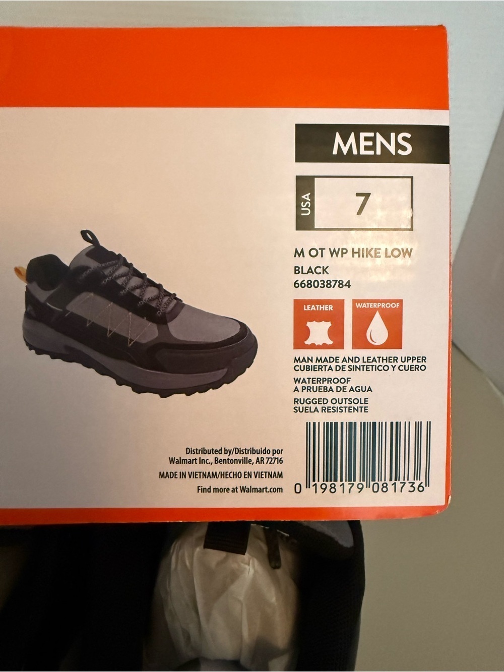 NEW Ozark Trail Men's Waterproof Hiking Shoes Low Top Off The Grid Size 7 - Picture 6 of 16